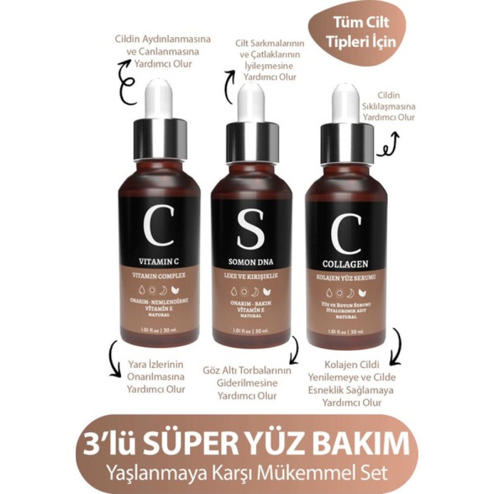 Collagen For You Gold Collegen & Somon Dna & Vitamin C Serum Seti Oto Boyaları Fiyatı
