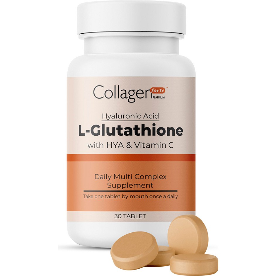 Collagen Forte Platinum L-Glutathione Hyalüronik Asit ve Vitamin C 30 Tablet Besin Takviyesi Diğer Fiyatı