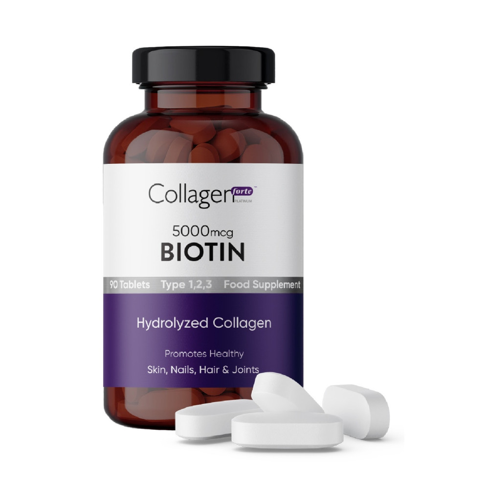 Collagen Forte Platinum Premium Biotin 5000mcg Collagen Complex 1500mg X 60 Tablet Sağlık / Diyet Fiyatı