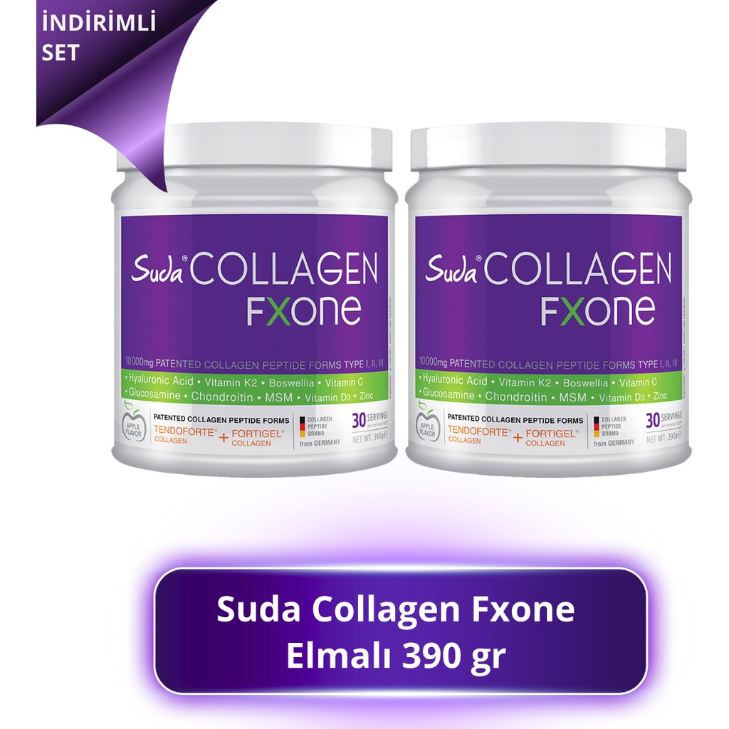 Collagen Fxone Apple 390 gr - Elmalı - 2 Set Diğer Fiyatı