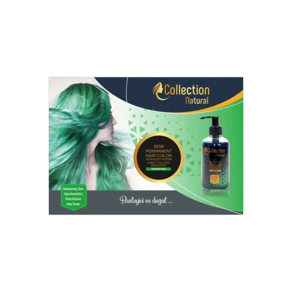 Collection Naturel Hair Color Yesil Sac Boyasi 250 Ml Saç Bakım Maskeleri & Serumlar & Spreyler Fiyatı