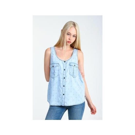 Collezione UCB010379A56 Açık Mavi Kadın Gömlek