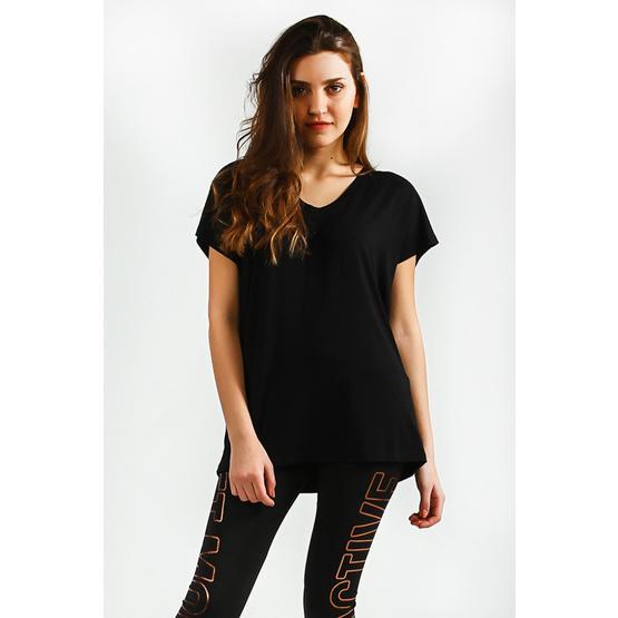 Collezione UCB142505A41 Siyah Kadın T-shirt