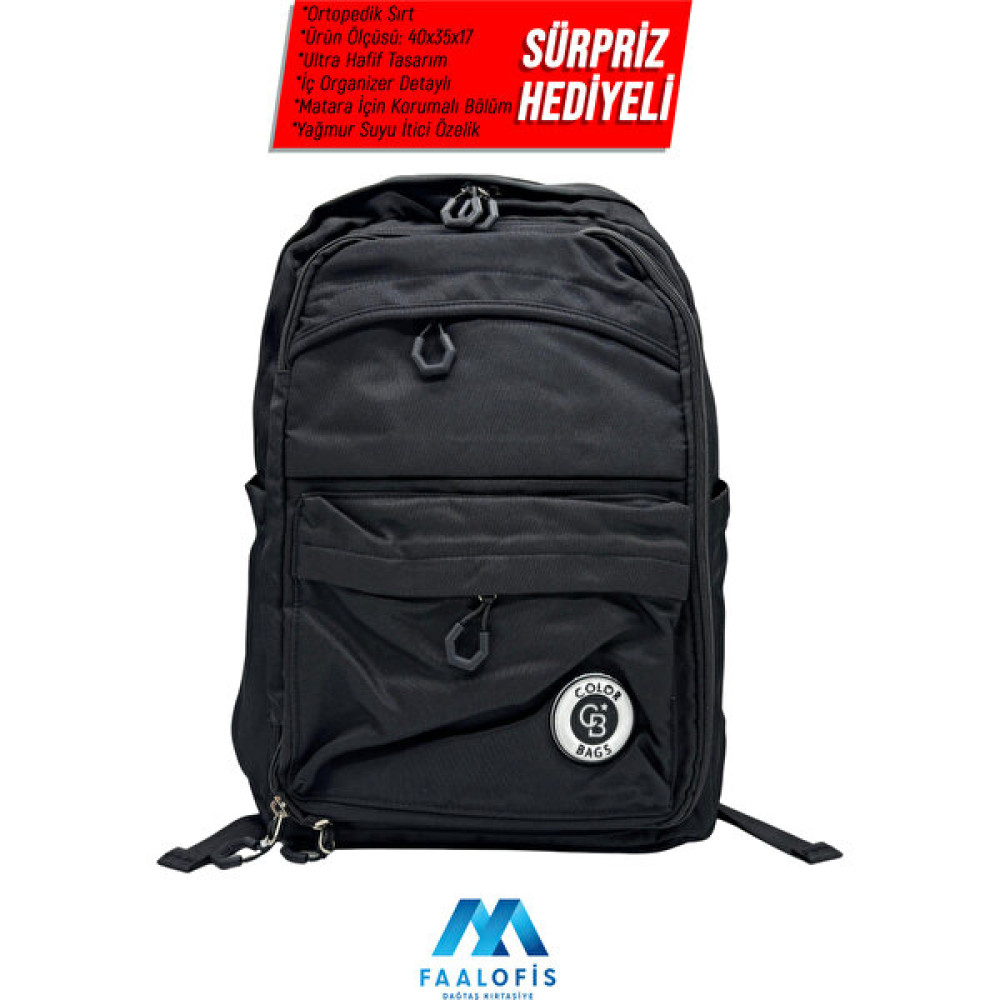 Color Bags Ultra Kalite Iç Organizerli Su Geçirmez Sırt Destekli Okul Çantası B7 Okul Çantası Fiyatı