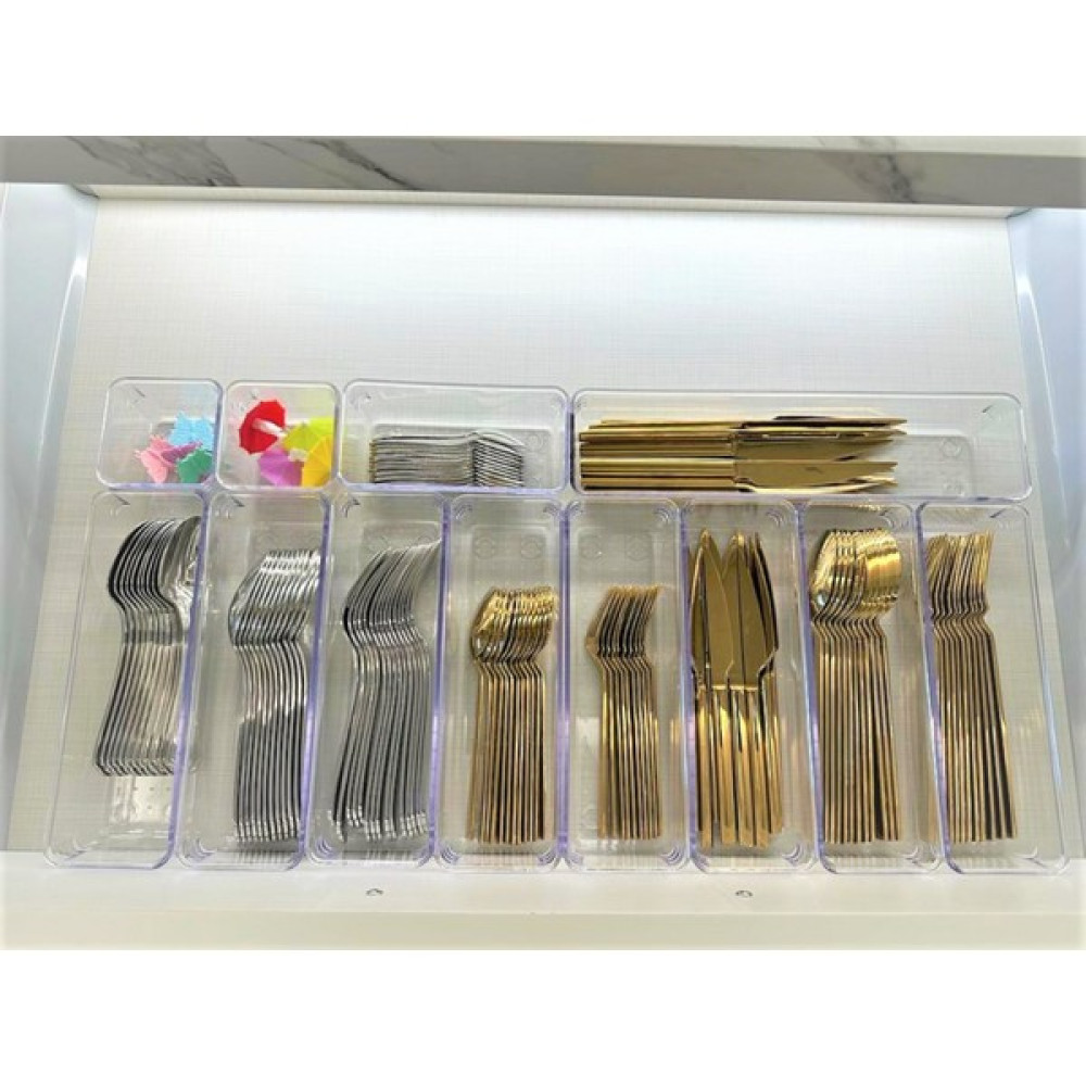 Color House 12'Li Set Kaşıklık Çekmece Içi Düzenleyici Modüler Makyaj Takı Banyo Hobi Buzdolabı Ilaç Organizer - 12 Adet Pratik Mutfak Gereçleri Fiyatı