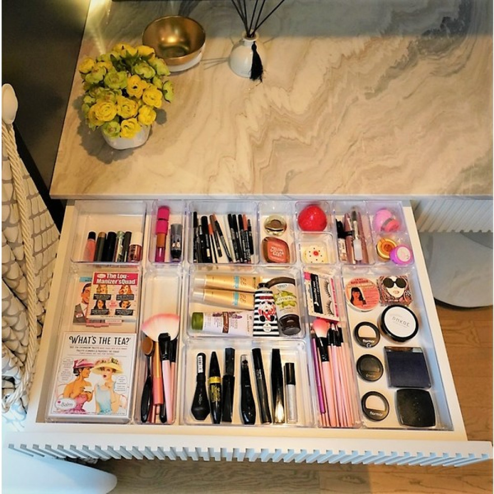 Color House 7'li Set Modüler Çekmece Içi Düzenleyici Makyaj Takı Mutfak Banyo Hobi Buzdolabı Ilaç Organizer Saklama Kapları Fiyatı