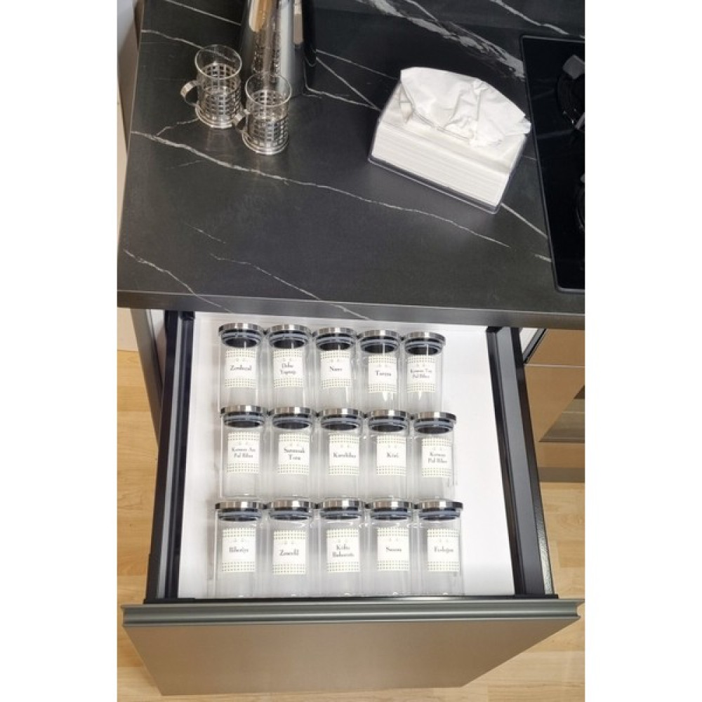 Color House Baharatlık Borosilikat (Cam) Çelik Kapaklı 300 cc 15 Adet Yuvarlak Kavanoz ( STANTLAR HARİÇTİR ) - Şeffaf - 300 ml Baharat Setleri & Baharatlıklar Fiyatı