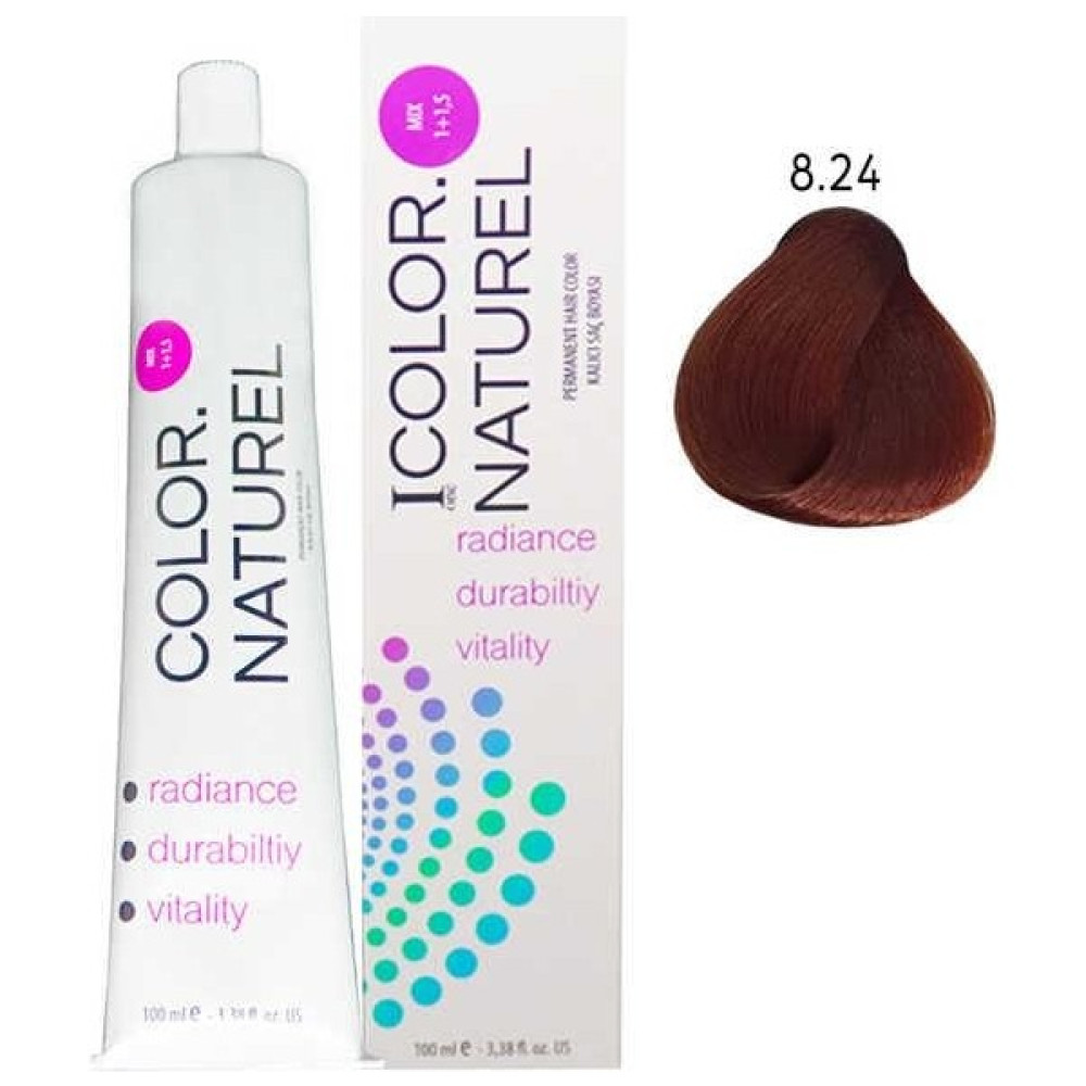 Color Naturel 8.24 Color NATUREL100 ml Boya Açık Işıltılı Kahve Saç Boyası Fiyatı
