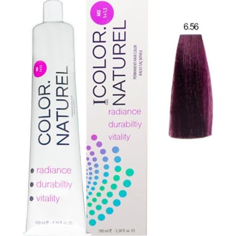 Color Naturel Saç Boyası 6.56 Orta Akaju Kızıl 100 ml Saç Boyası Fiyatı