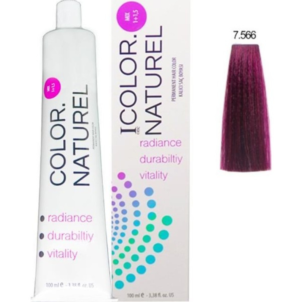 Color Naturel Saç Boyası 7.566 Açık Akaju Kızıl 100 ml Saç Boyası Fiyatı