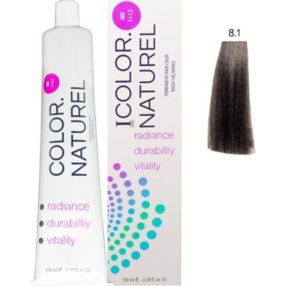 Color Naturel Saç Boyası 8.1 Küllü Açık Kumral 100 ml Saç Boyası Fiyatı