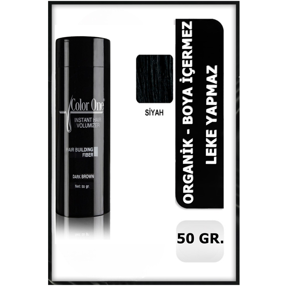 Color One Hair Powder Siyah Saç Tozu Topik 50 gr Organik Boya Içermez Leke Yapmaz Saç Boyası Fiyatı