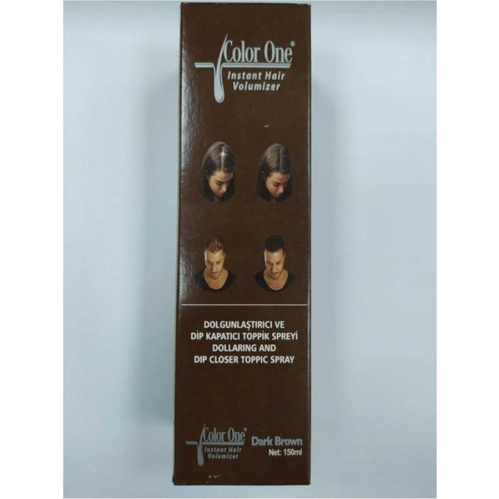 Color One Saç Topiği Sprey Koyu Kahve Dark Brown 150ML - 1 Saç Boyası Fiyatı