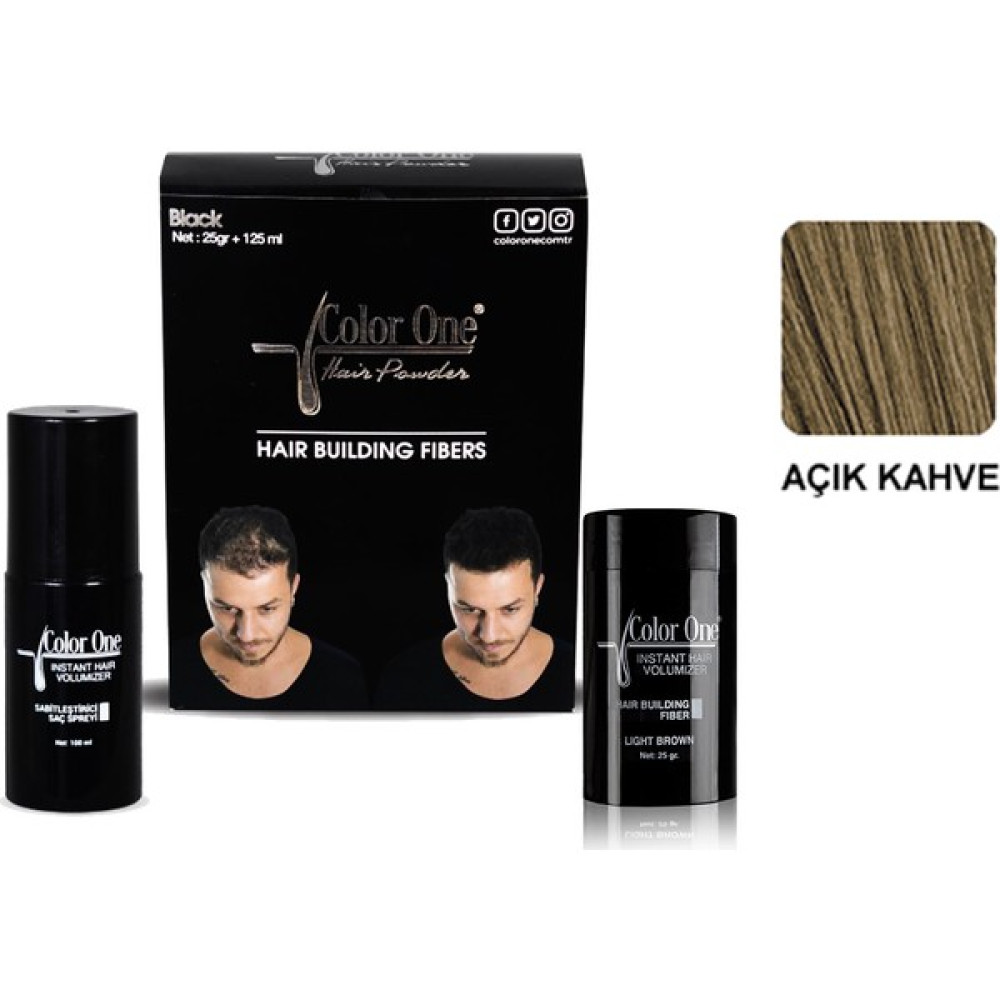Color One Topik 25 gr + 100 ml Sprey Hediyeli Saç Tozu 4 Renk - AÇIK KAHVE Saç Boyası Fiyatı