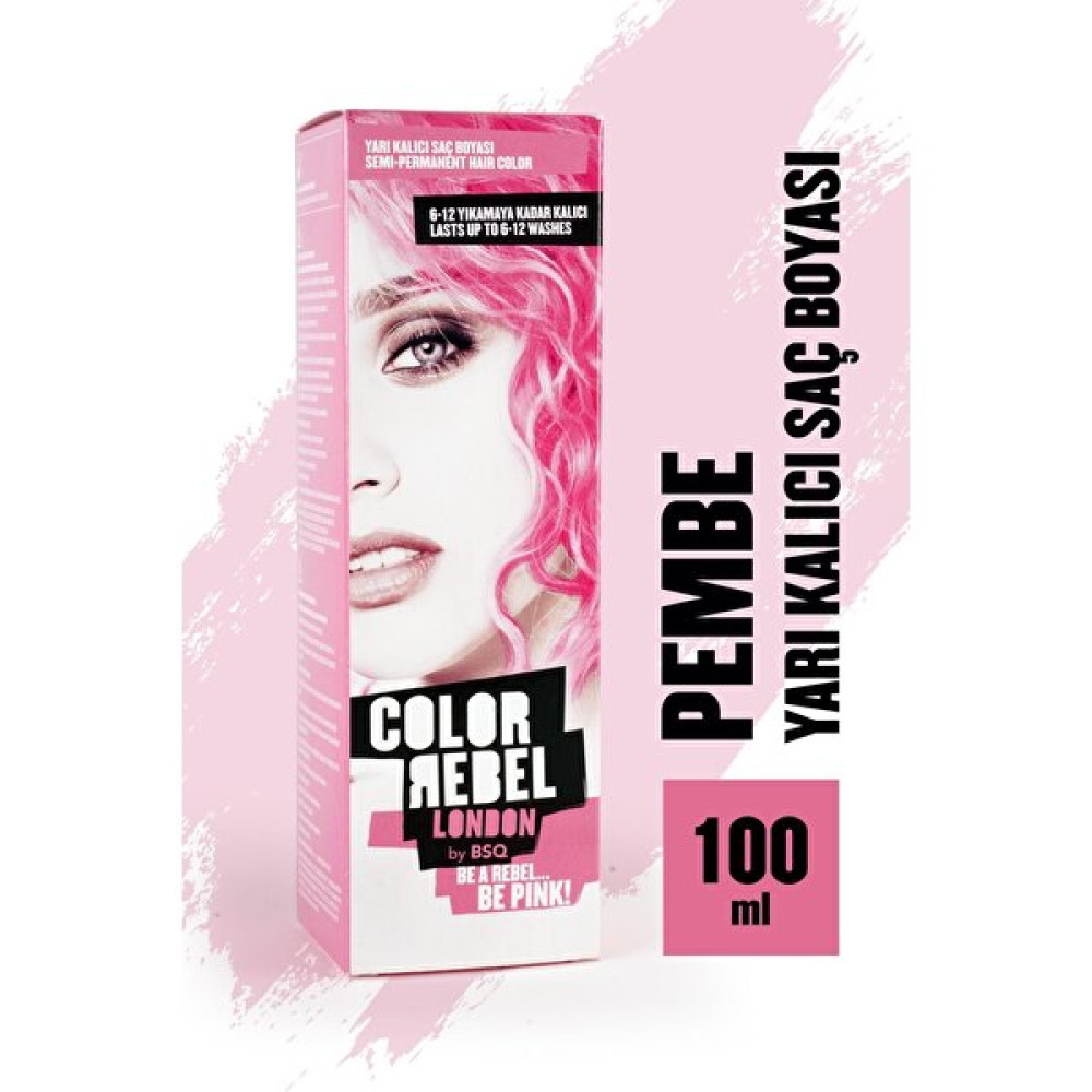 Color Rebel London Color Rebel Parabensiz & Amonyaksız Pembe Geçici Saç Boyası - 1 Saç Boyası Fiyatı