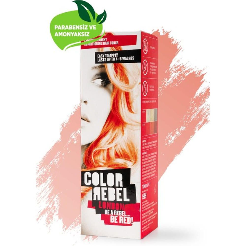 Color Rebel London Parabensiz & Amonyaksız Kırmızı Geçici Saç Boyası 100 ml Saç Boyası Fiyatı