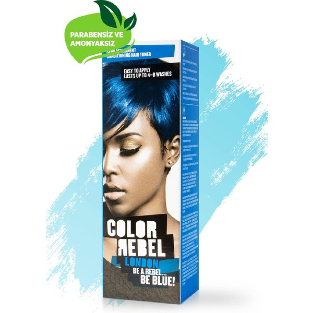 Color Rebel London Parabensiz & Amonyaksız Mavi Geçici Saç Boyası 100 ml Saç Boyası Fiyatı