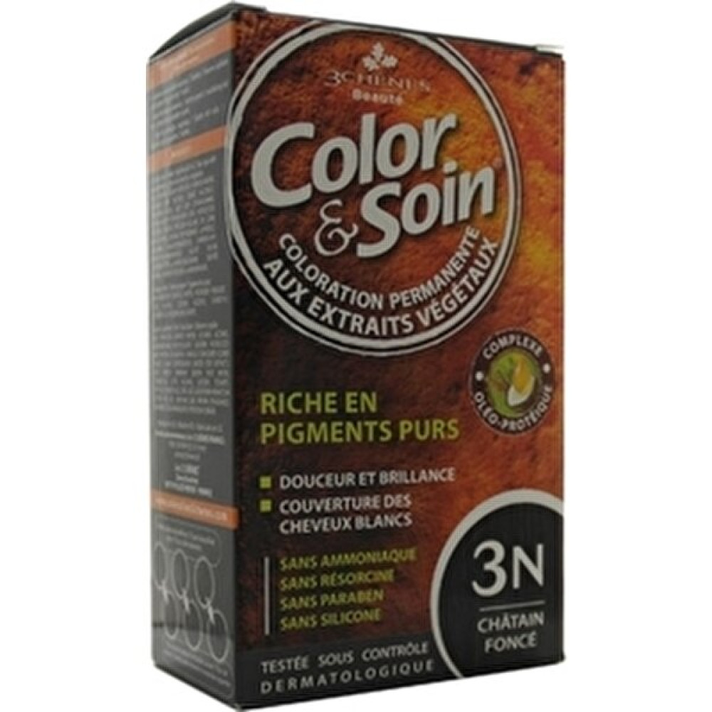 Color Soin Color And Soin Tamamen Bitkisel Organik Saç Boyası 3n - Koyu Kestane Saç Boyası Fiyatı