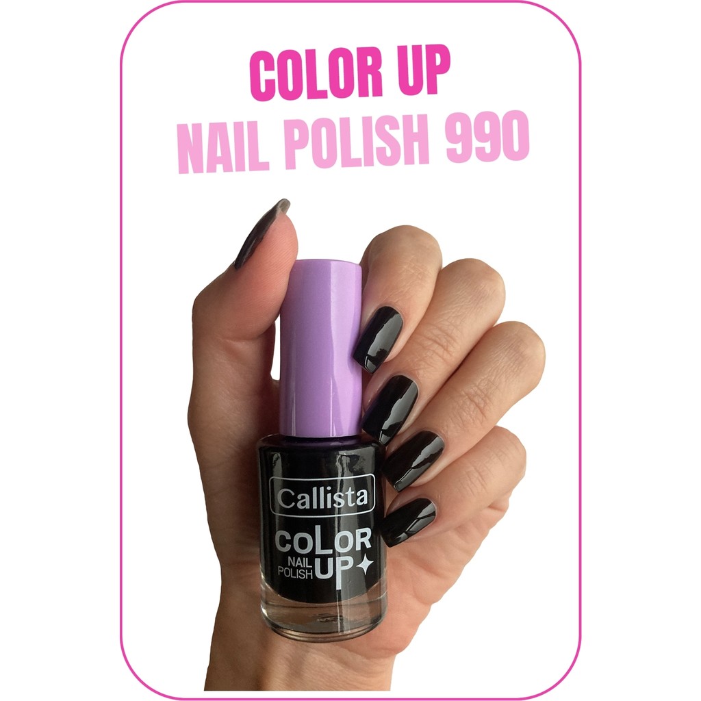 Color Up Nail Polish Oje 990 Bossgirl Black - Siyah Oje Fiyatı