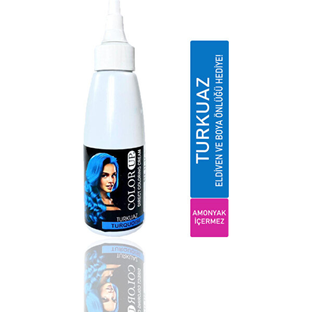 Color Up Yarı Kalıcı Saç Boyası Turkuaz Mavi 120ML. DEPASET1090 Saç Boyası Fiyatı