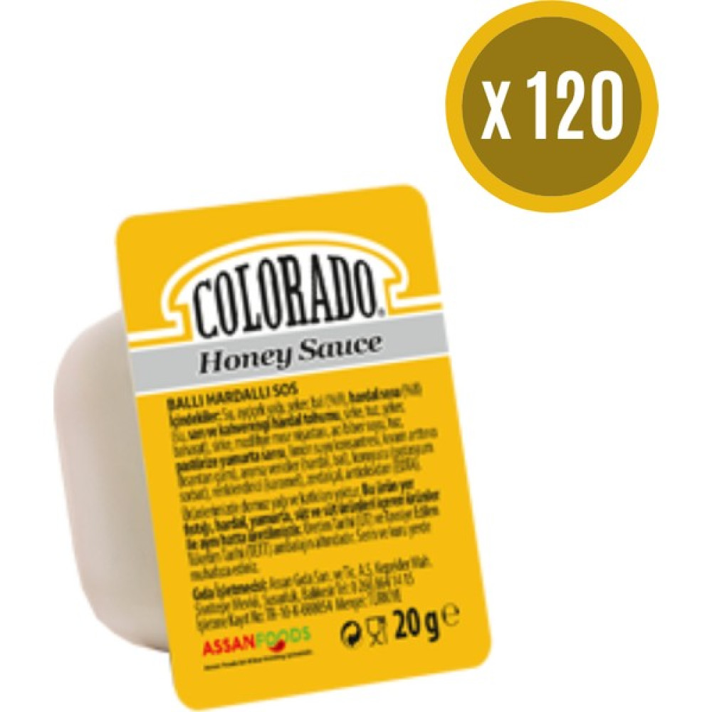 Colorado Ballı Hardallı Sos 120'LI x 20 gr - 2,4 kg Sos Fiyatı