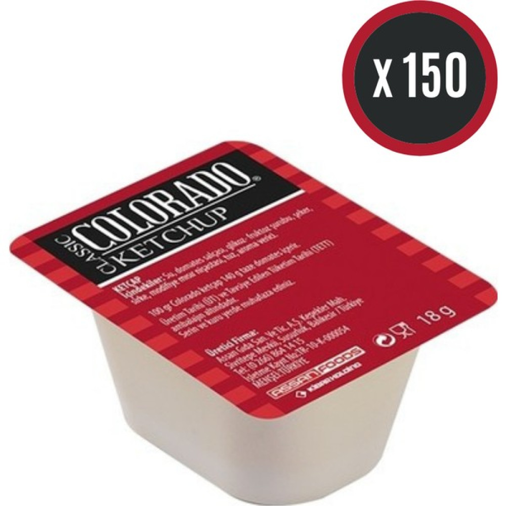 Colorado Ketçap 150'Lİ x 18 gr - 2,7 kg Sos Fiyatı