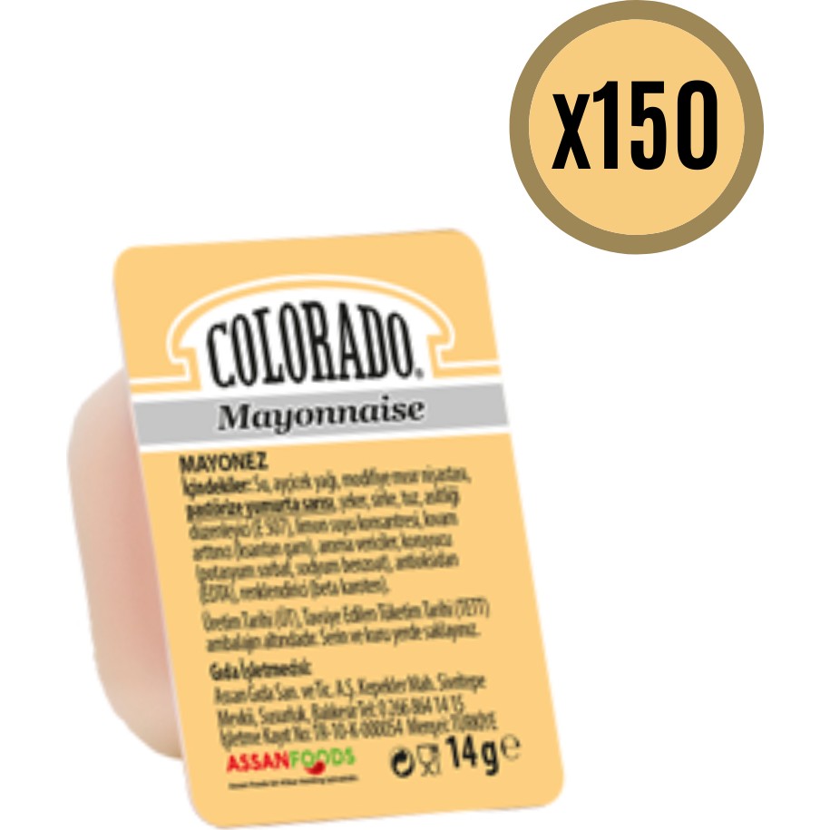 Colorado Mayonez 150'LI x 14 gr - 2,1 kg Sos Fiyatı