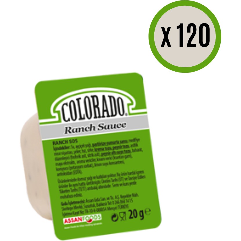 Colorado Ranch Sos 120'LI x 20 gr - 2,4 kg Sos Fiyatı