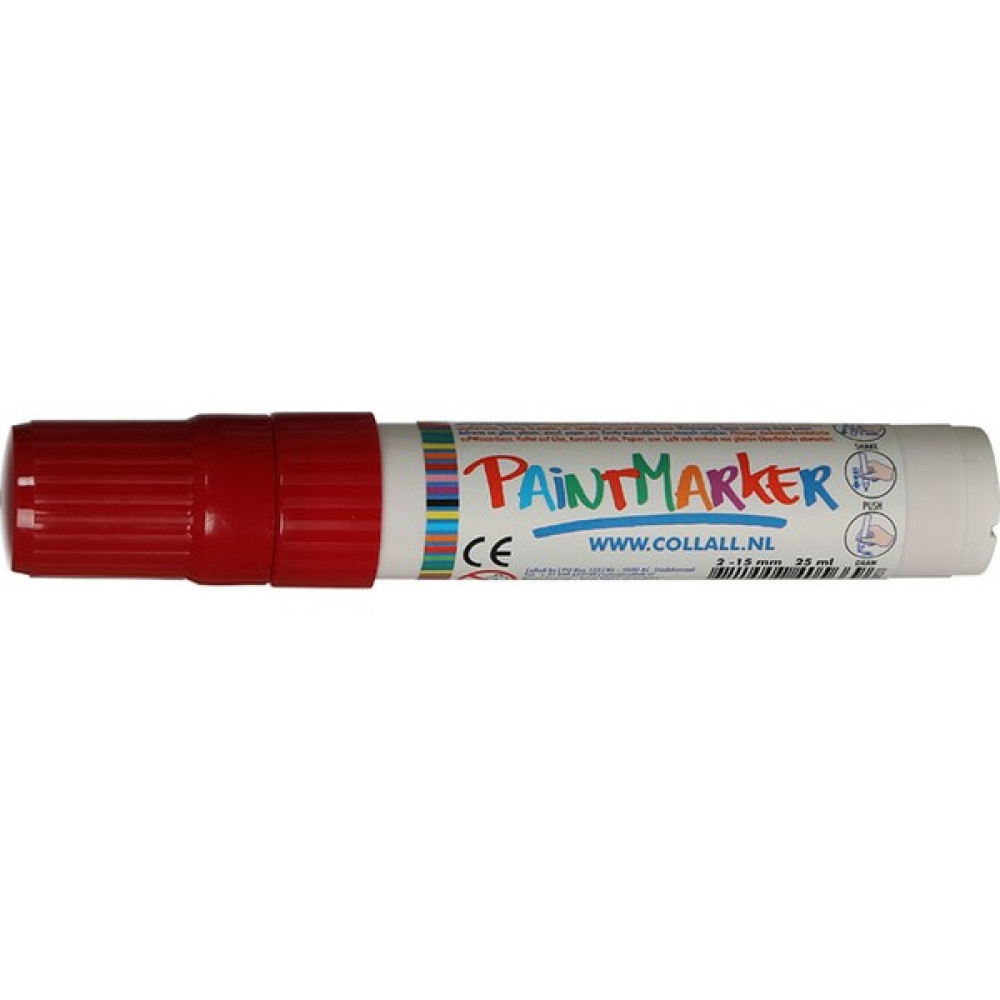 Colorall Paint Marker 2-15 mm Kırmızı Keçe Uçlu Kalem Fiyatı