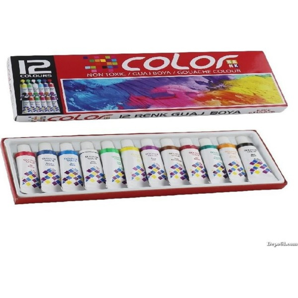 Colorbank Guaj Boya Seti 12'li Guaj Boya Fiyatı
