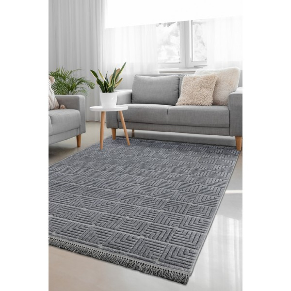 Colore Home Liya Iskandinav Bukle Dokuma Halı Salon Halısı Antrasit - 80 x 300 cm Salon Halısı Fiyatı