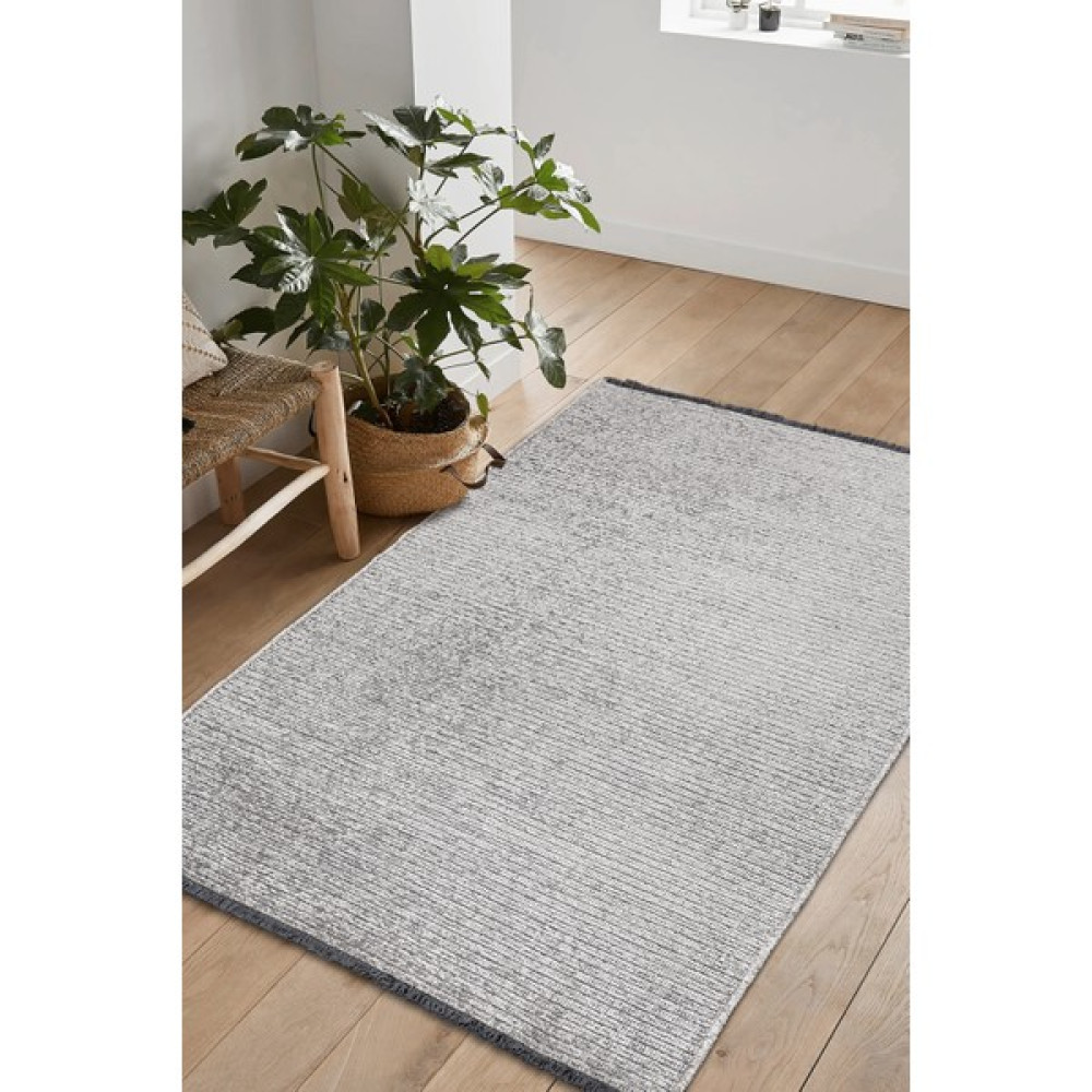 Colore Home Noa Dekoratif Halı Dokuma Halı Şönil Halı Gri - 80 x 300 cm Kilim Fiyatı