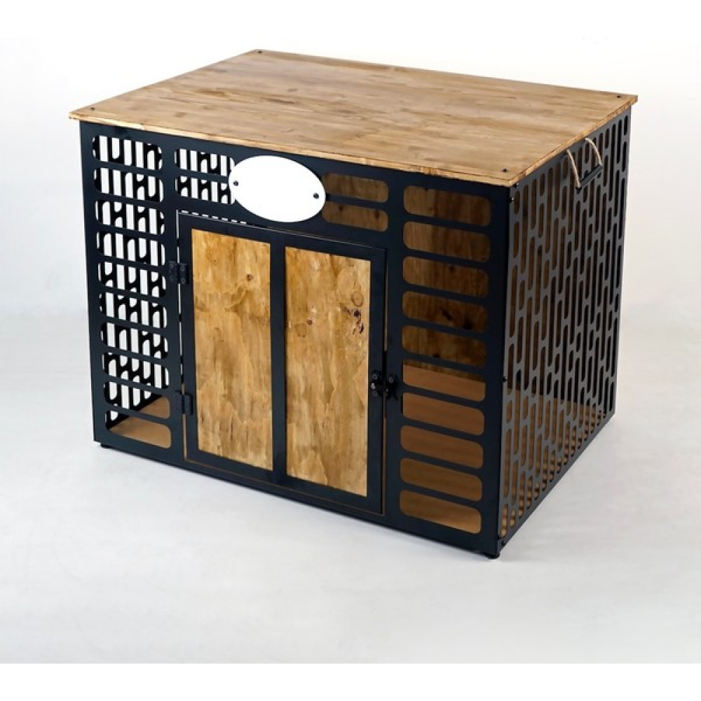 Colorfull World Iç Mekan Metal/ahşap Köpek Kulübesi, Metal/ahşap Dikdörtgen Köpek Evi, Dekoratif Köpek Evi - Büyük Irk - Siyah Evcil Hayvan Ürünleri Fiyatı