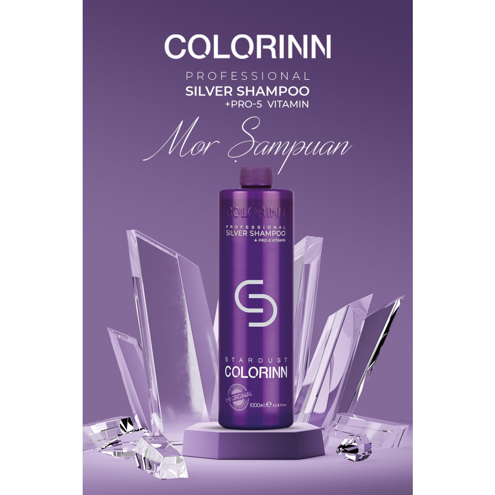 Colorinn Stardust Silver Mor Şampuan 1000 ml Şampuan ve Saç Kremi Fiyatı