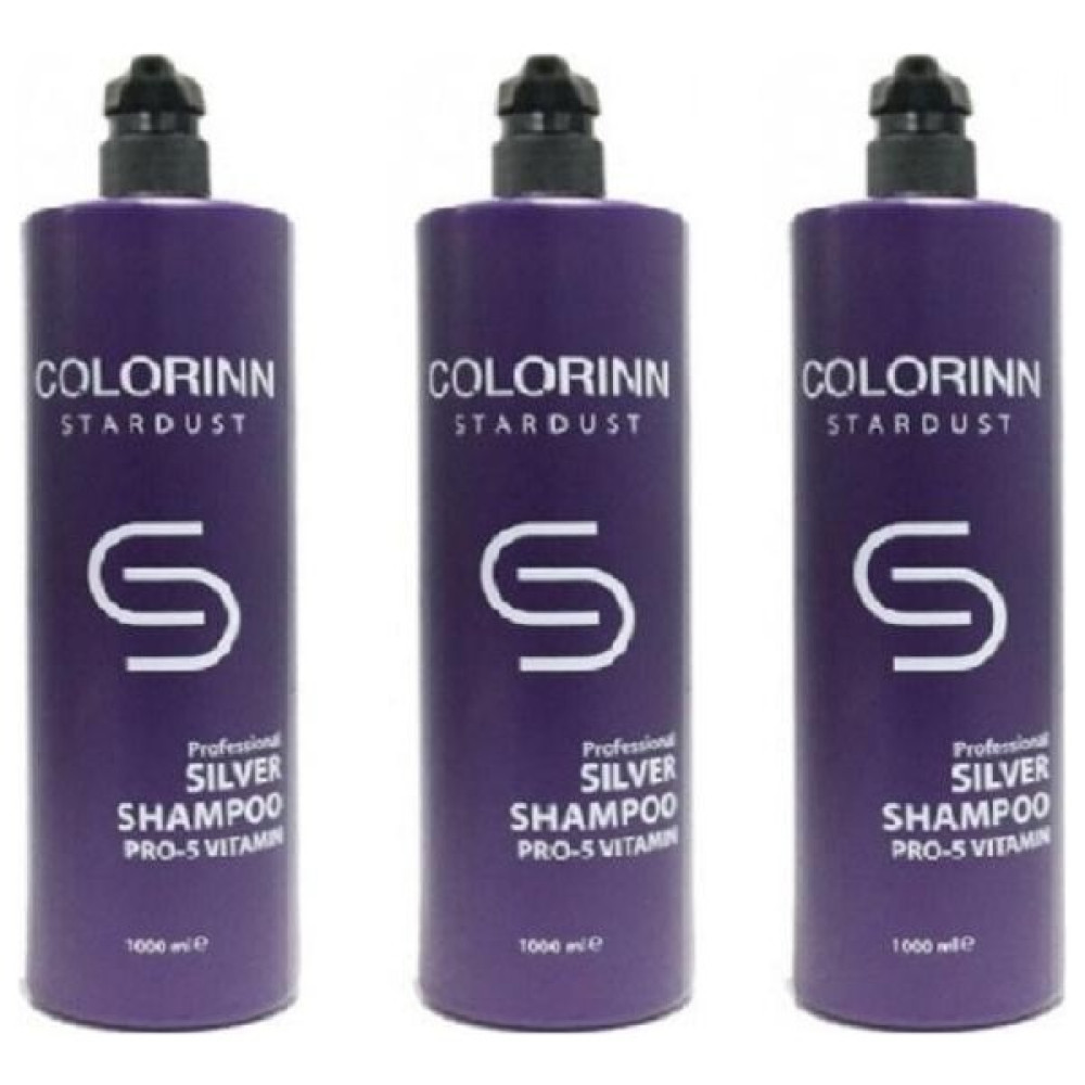 Colorinn Stardust Silver Mor Şampuan 3 X 1000 Ml 7777777176626 - 1 Şampuan ve Saç Kremi Fiyatı