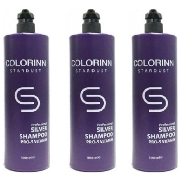 Colorinn Stardust Silver Mor Şampuan 3 X 1000 Ml 7777777176626 - 1 Şampuan ve Saç Kremi Fiyatı
