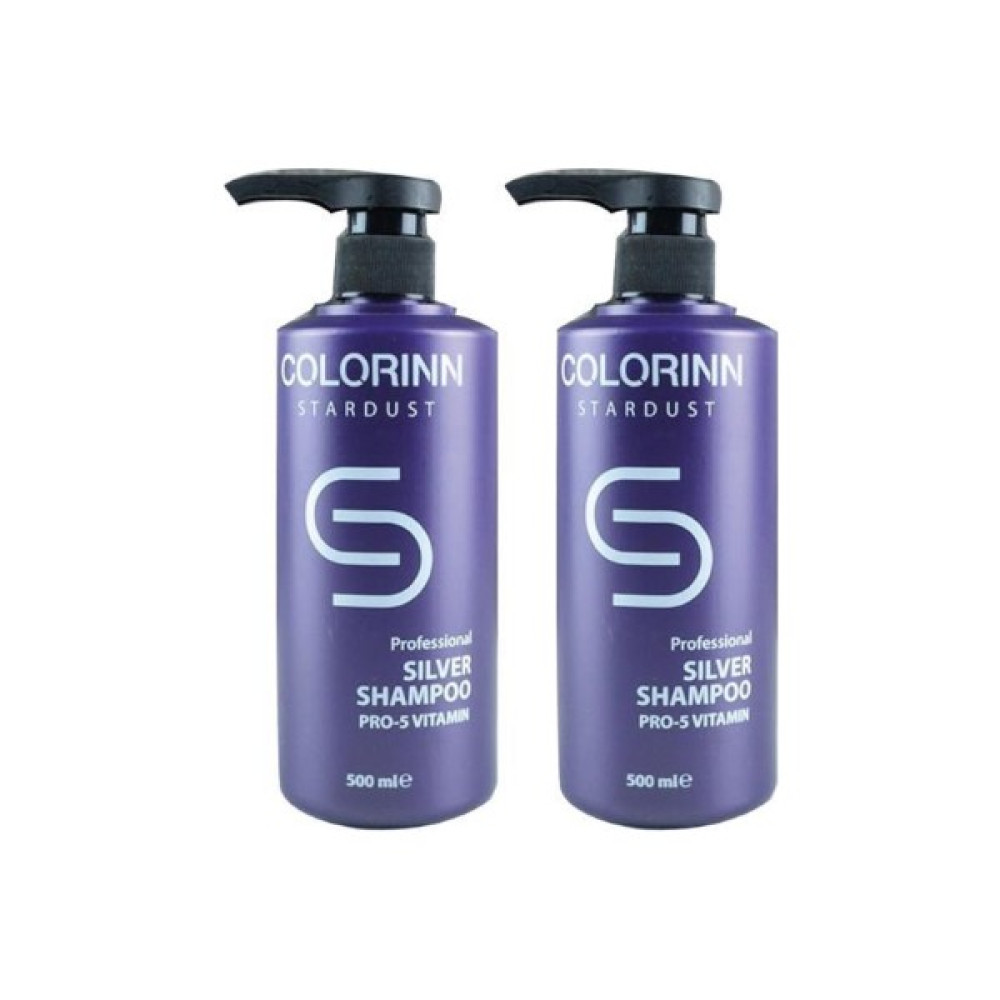 Colorinn Stardust Silver Mor Şampuan 500 ml + 500 ml Şampuan ve Saç Kremi Fiyatı