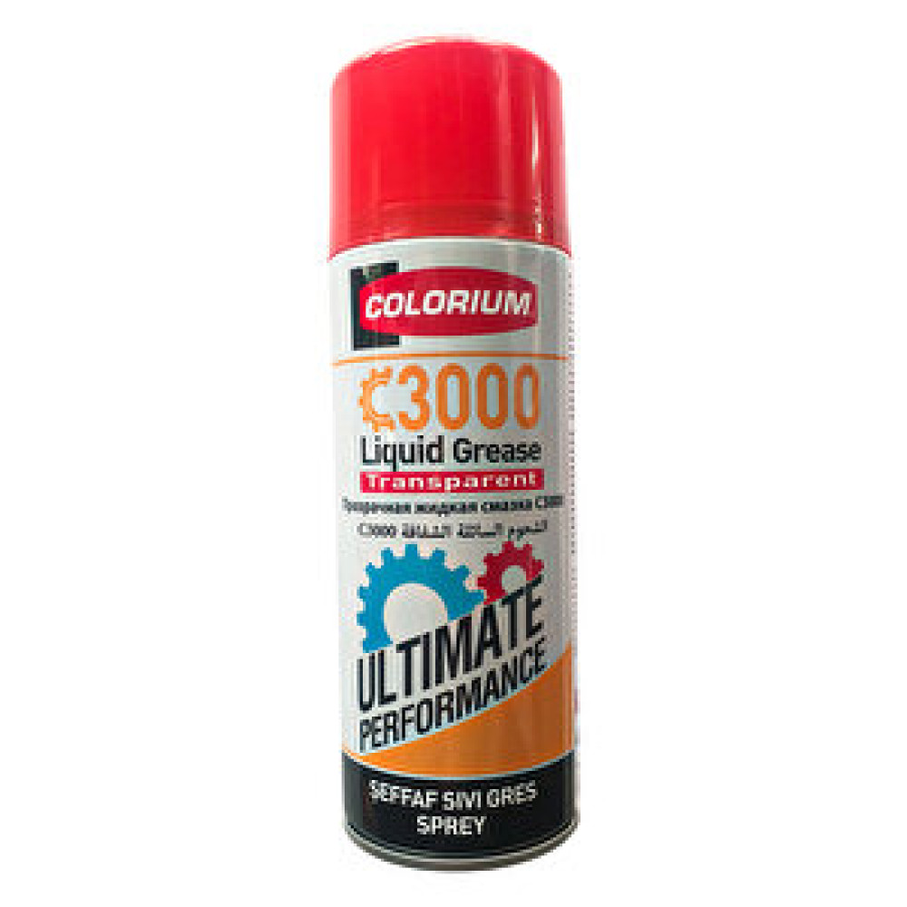 Colorium C3000 Şeffaf Sıvı Gres Sprey Ultımate Performance -400 Ml Motor Yağı & Katkıları Fiyatı