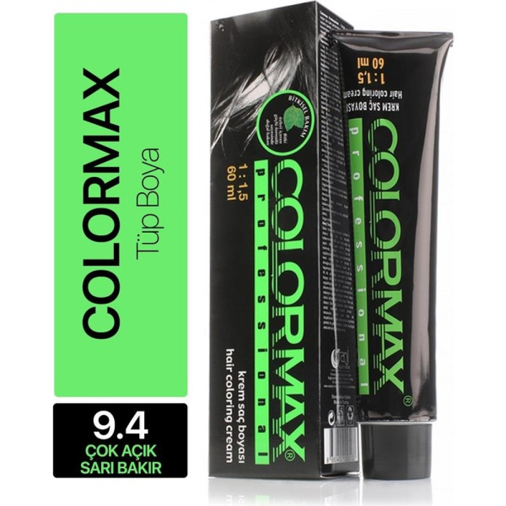 Colormax Tüp Saç Boyası 9.4 Çok Açık Sarı Bakır 60 Ml - 1 Saç Boyası Fiyatı