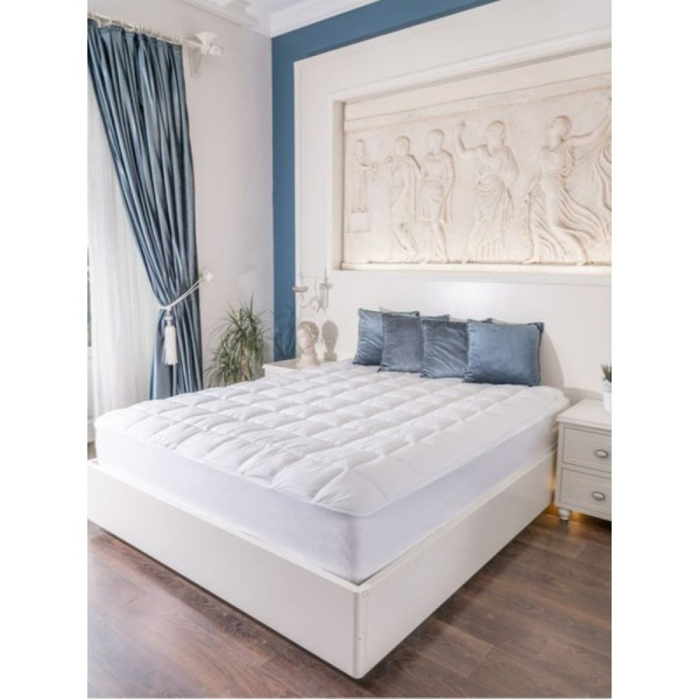 Colossae Home %100 Cotton Yatak Pedi Fitted Sıvı Geçirmez Yatak Koruyucu - 160 x 200 cm - Beyaz Alez / Yatak Koruyucu Fiyatı