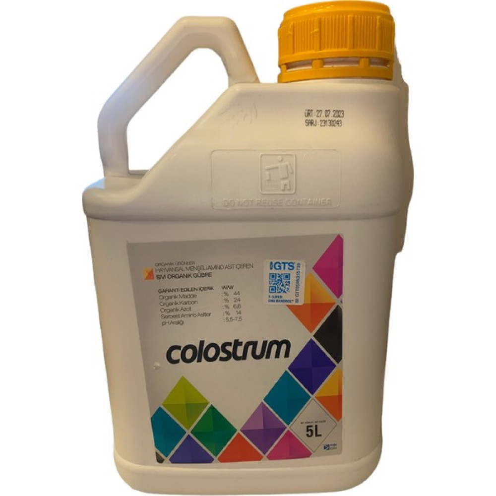 Colostrum 5 Lt ( Hayvansal Menşeli Hayvansal Aminoasit ) Gübre Fiyatı
