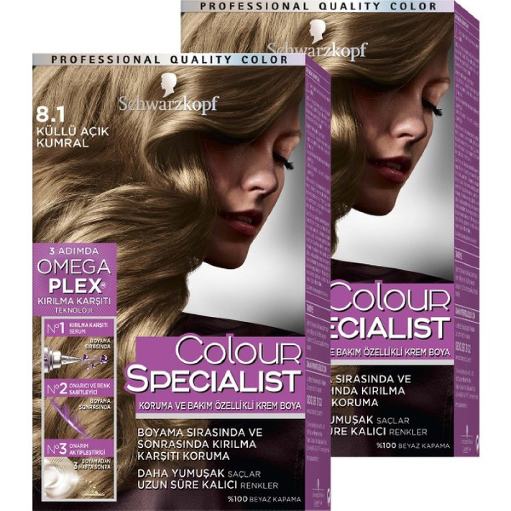 Colour Specialist 8+-1 Küllü Açık Kumral x 2 Adet Saç Boyası Fiyatı