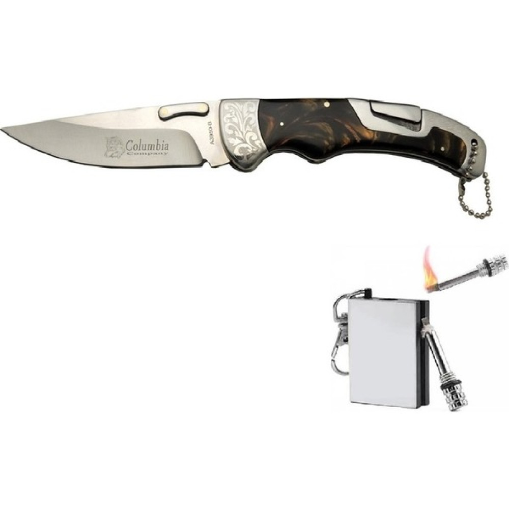Columbia 23 cm Kapanabilir Çelik Çakı Metal Kibrit Ile Oto Boyaları Fiyatı