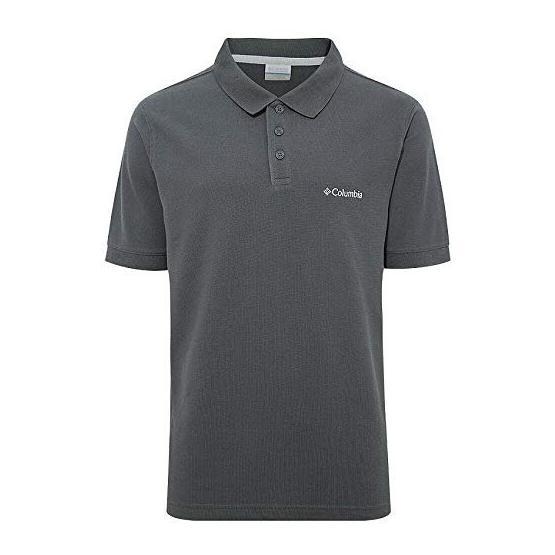 Columbia CS0084-011 Gri M Cascade Range Solid Polo Yaka Erkek T-Shirt