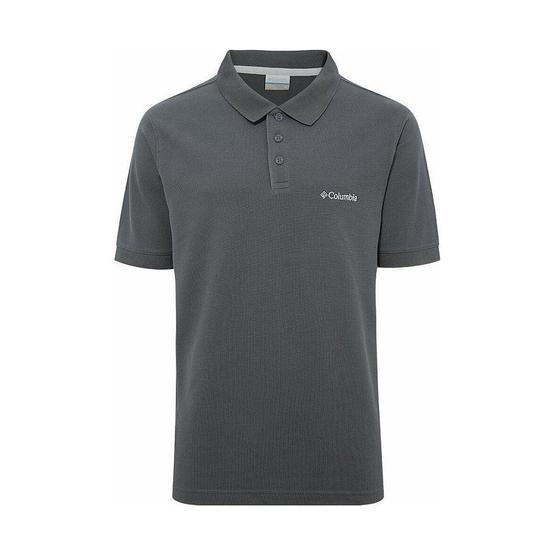 Columbia CS0084-011 Gri M Cascade Range Solid Polo Yaka Erkek T-Shirt Erkek T-shirt Fiyatı