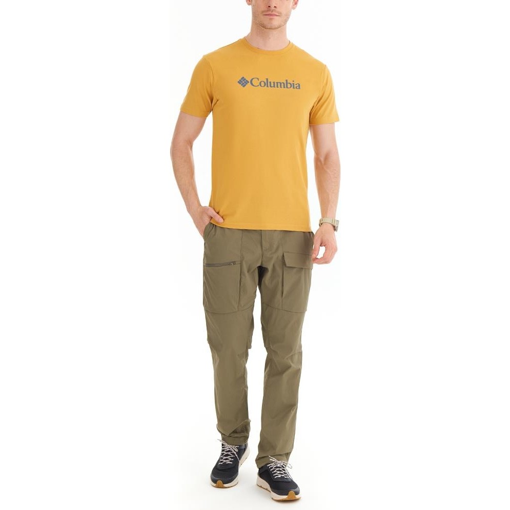 Columbia Cs0287 Csc M Basic Big Logo Brushed Ss Tee Erkek T-Shirt Erkek T-shirt Fiyatı
