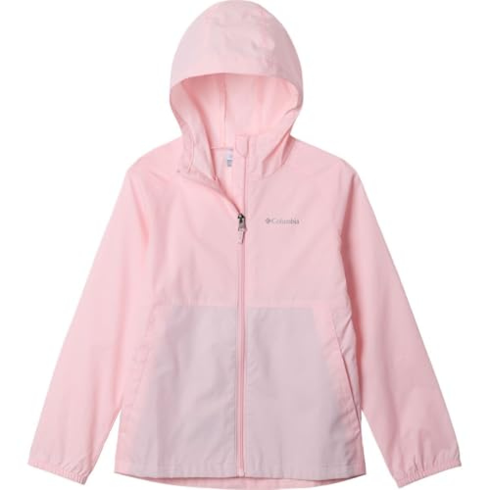 Columbia Youth Girls Switchback II Rain Jacket, Satin Pink, Medium