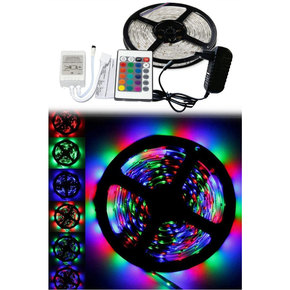 COMBAT Kumandalı Rgb Şerit Led 5 Metre Yaş Günü & Parti Fiyatı