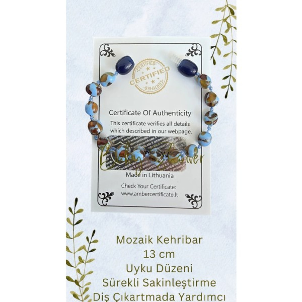 Combin Accessory Mozaik Kehribar Bileklik Bebek Bileklik Altın, Takı & Aksesuar Fiyatı