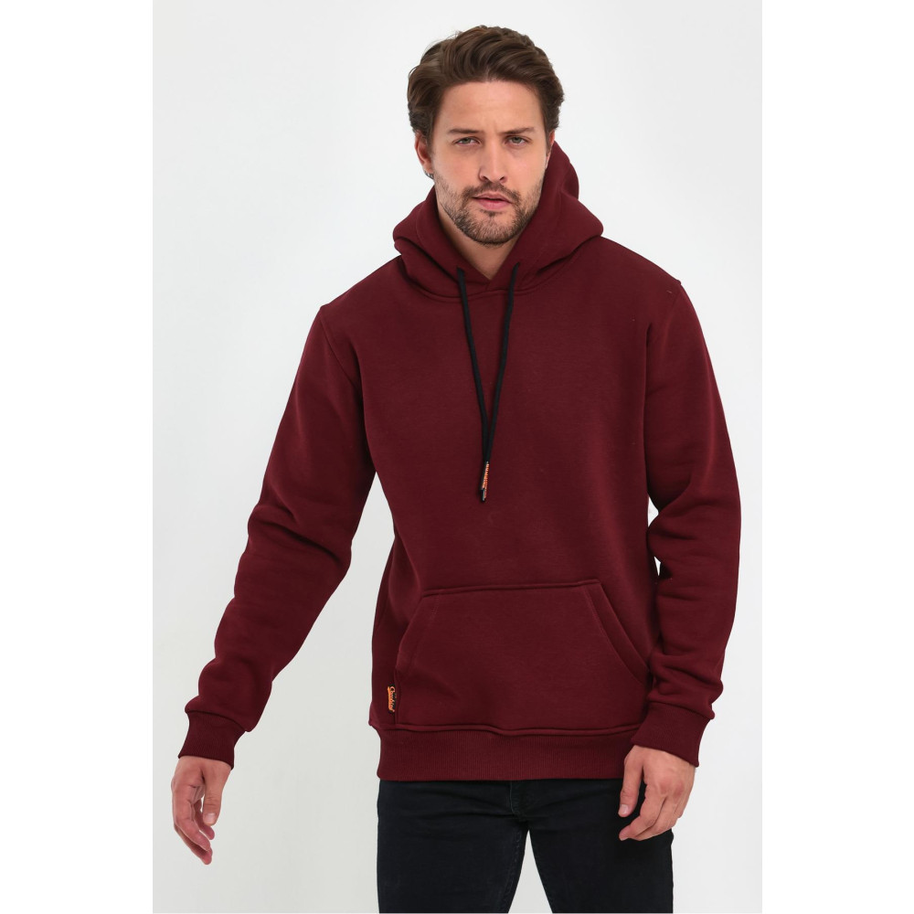 COMBİNE MİCHAİL Vişne Çürüğü Kanguru Cepli Kapüşonlu Sweatshirt XL Beden Bayan Sweatshirt Fiyatı